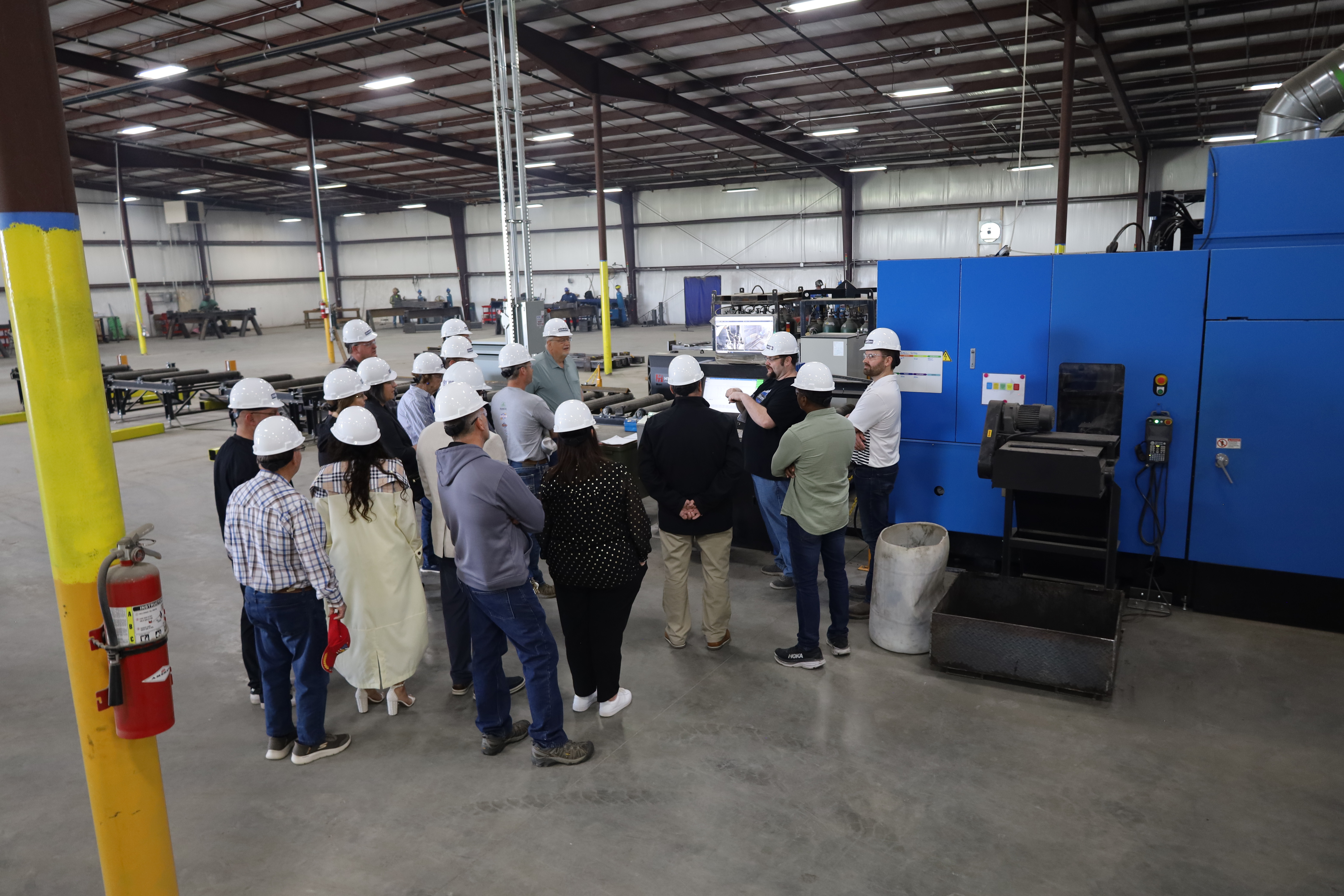 Vandalia production floor and CNC processing equipment