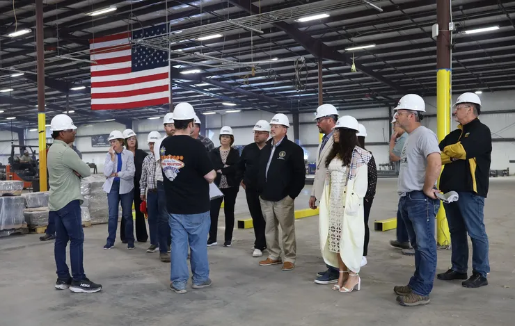 Substation manufacturing tour at Vandalia location
